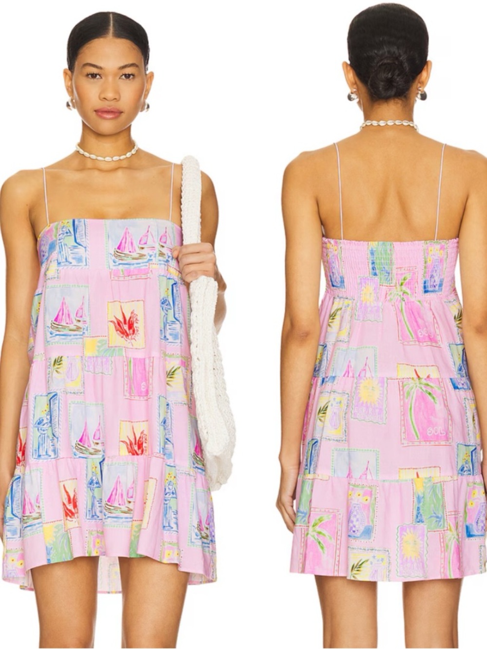 Show Me Your Mumu Ooo Mini Dress In Summer Soleil Print - Picture 2 of 14